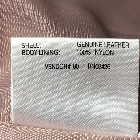 Wilson Leather Light Pink Suede Jacket - Picture 7 of 7